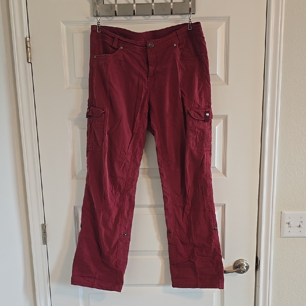 KUHL Women's Red Roll Up Pant